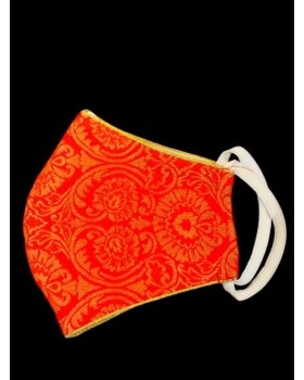 Floral Red color Face Mask
